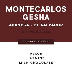 Montecarlos - Gesha - 2019 Harvest